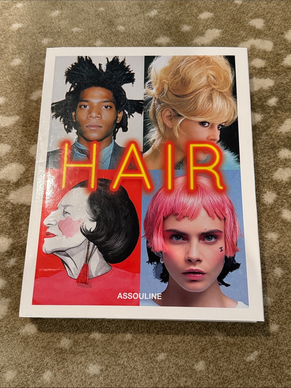 Assouline HAIR Book — Pink, Red, Blonde & Black Cover